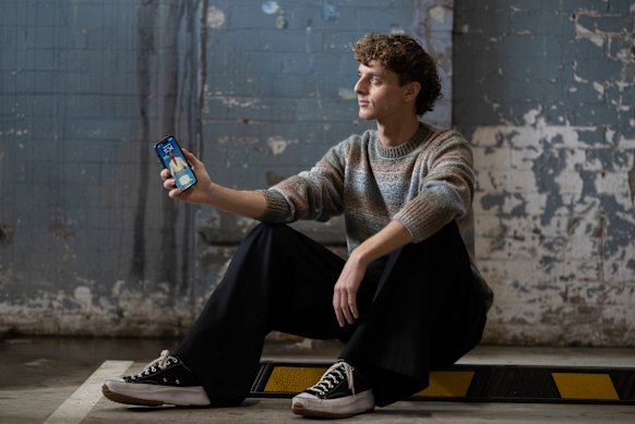 Blue West says his lock screen image is a regular reminder that he doesn’t need to conform to traditional notions of masculinity.