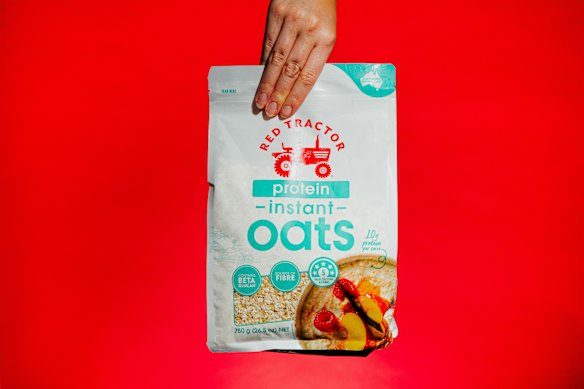 Red Tractor Protein Instant Oats.