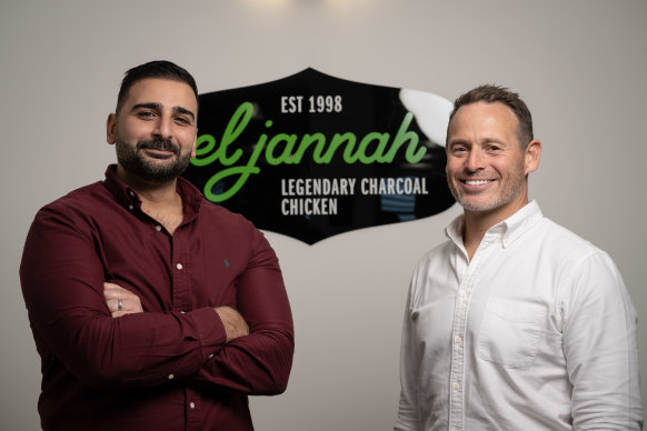 El Jannah CEO Brett Houldin and head of marketing Adam Issa.