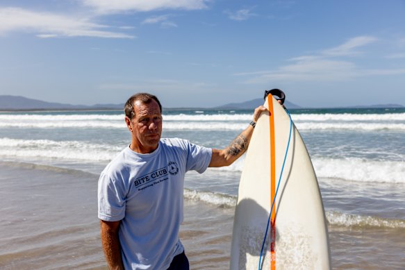 Dave Pearson at Crowdy Head on Friday. 