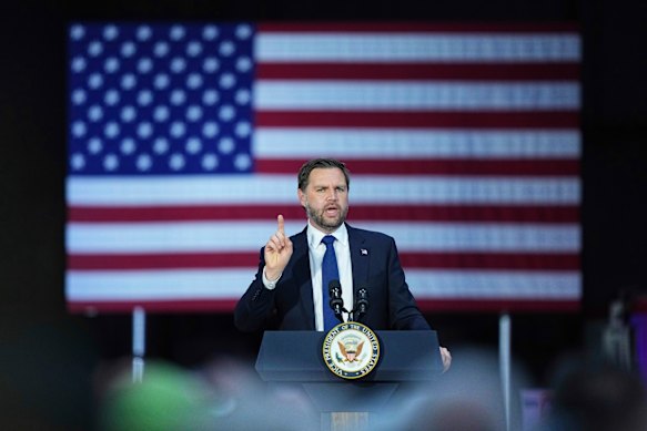Vice President JD Vance spoke about border protection and the economy at Don’s Machine Shop in industrial West Pittston, Pennsylvania.