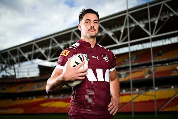 Trent Loiero, whose Maroons selection has caused a stir on social media.