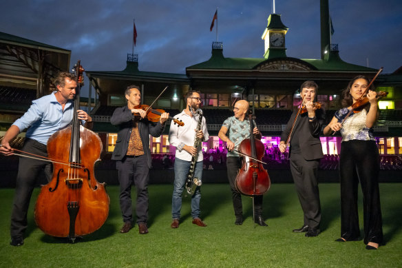 The Sydney Symphony Orchestra perform a concert at the SCG as part of their Vanguard program which brings the orchestra out of the concert halls and into unusual venues across Sydney.