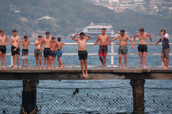 Sydneysiders cooling off at Clifton Gardens in Mosman last week.