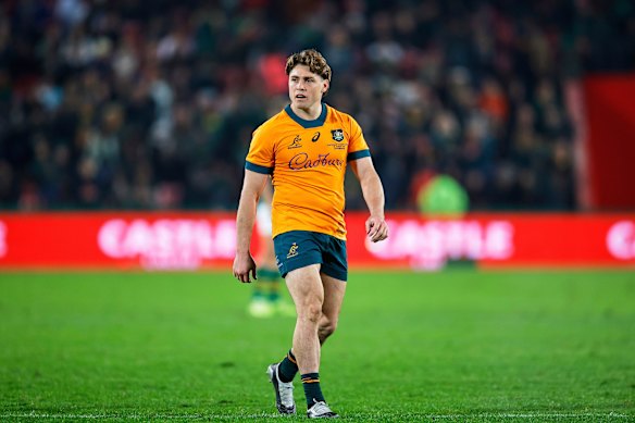 James O’Connor in action during his return for the Wallabies against the Springboks at Ellis Park last year.