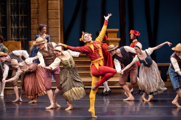 Marcus Morelli as the Jester in Swan Lake. 