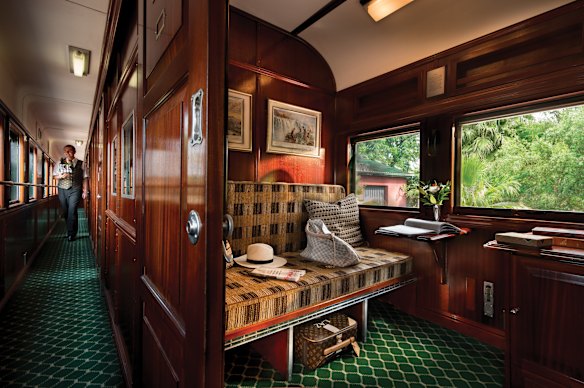 A room on board Rovos Rail.