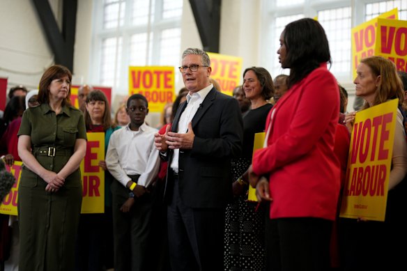 Junior minister Miatta Fahnbulleh, pictured right with Starmer last week, announced her resignation on Tuesday morning and called for him to go.