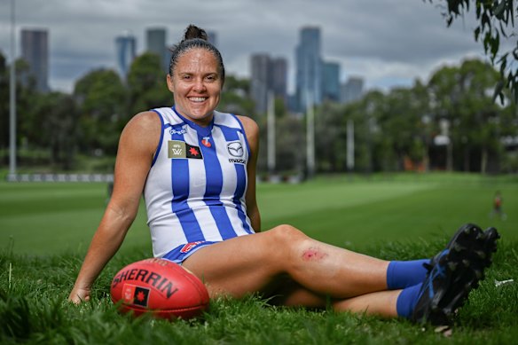 AFLW North Melbourne player Emma Kearney