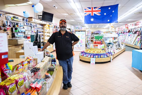 Business owner Manjit Lilly is unimpressed by One Nation, particularly given how central immigration has been to Griffith’s economy for decades.