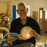 At 87, Paul Madsen is the oldest member of theParramatta District Men's Shed. The youngest is 28. 