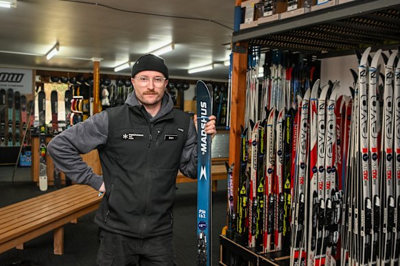 Ben Kaye, the owner of Porepunkah Ski Hire, says it has been a quiet week.