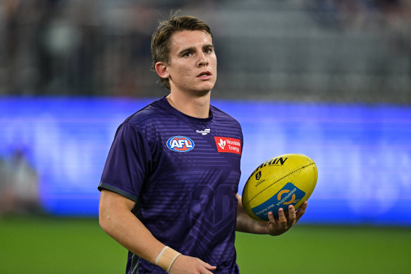 Caleb Serong of the Dockers.
