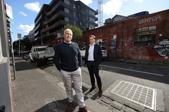 Robert Pradolin and Dan McKenna from Housing All Australians.
