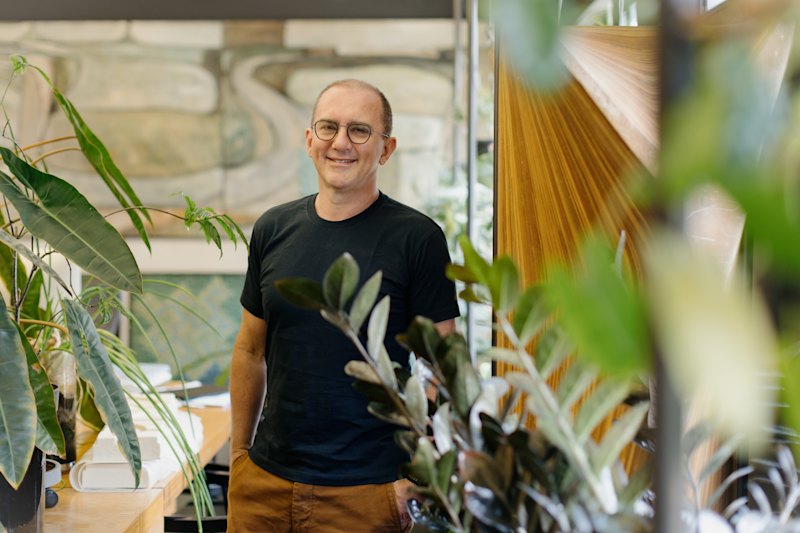 Architect Richard Hassell in his Singapore office.