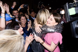 Gladys Berejiklian in 2019 became  the first woman to be elected NSW premier in her own right