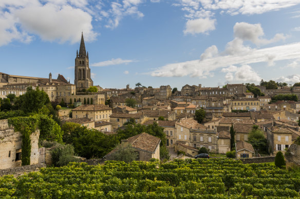 The UNESCO World Heritage town of Saint-Emilion in south-west France. In the early 2010s, wealthy Chinese investors were keen to get in on the Bordeaux wine rush.
