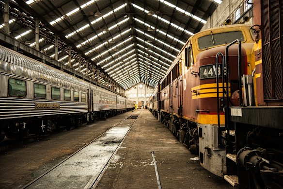 Entering the Large Erecting Shop is like stepping back in time.