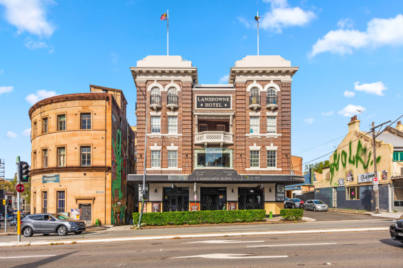 The Lansdowne Hotel successful  Chippendale, Sydney has been sold for $20 million.