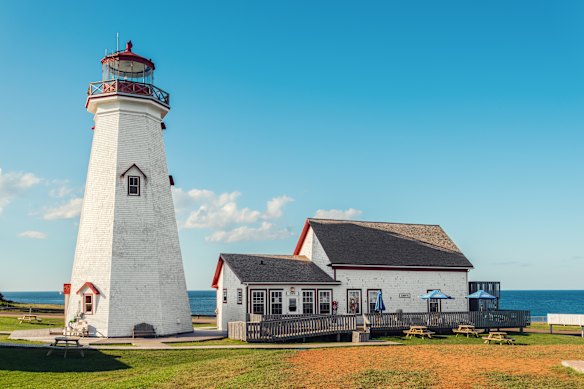 East Point Lighthouse is one of the distinctively Prince Edward Island landmarks on the Island Walk.