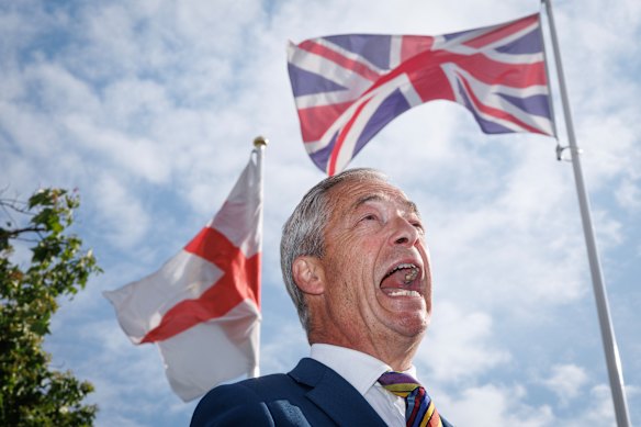 Reform UK leader Nigel Farage speaks after the local elections.