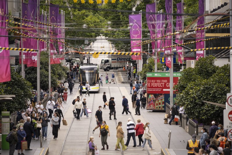 Melbourne’s retail core (including Bourke Street Mall picture) is also doing better than most office towers.