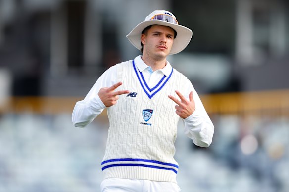 Sam Konstas was out for just 14 in NSW’s second innings.
