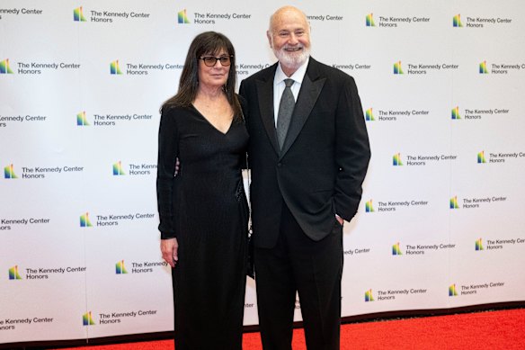 Rob Reiner and his wife, Michele Singer Reiner, in 2023. The couple met while the director was making When Harry Met Sally...