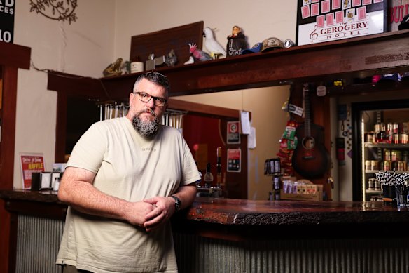 Publican Norm Carl says his customers – from young people to generational farmers – talk about feeling stressed and uncertain about the future.