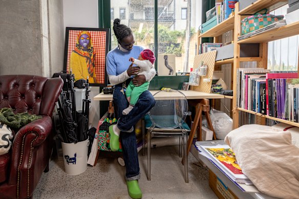 Atong Atem, Melbourne-based artist originally from South Sudan.