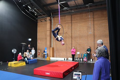 Kingsley Just setting the world record at Circus Nexus in Preston on June 16, 2024.