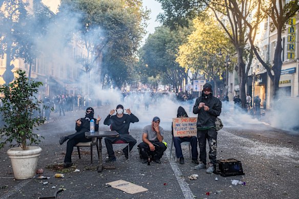 Riots have also hit other major French cities including Marseille (pictured).