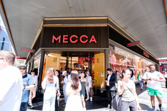 Mecca’s flagship Sydney store.
