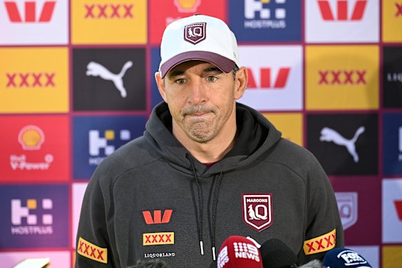 Maroons coach Slater has endured speculation about his coaching future.
