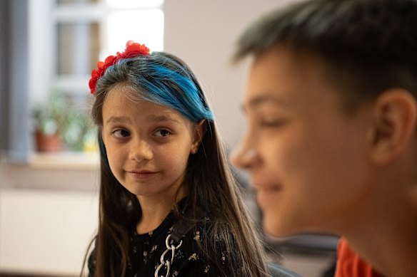 Masha loves Ukrainian, maths and English; Mikhail prefers IT.