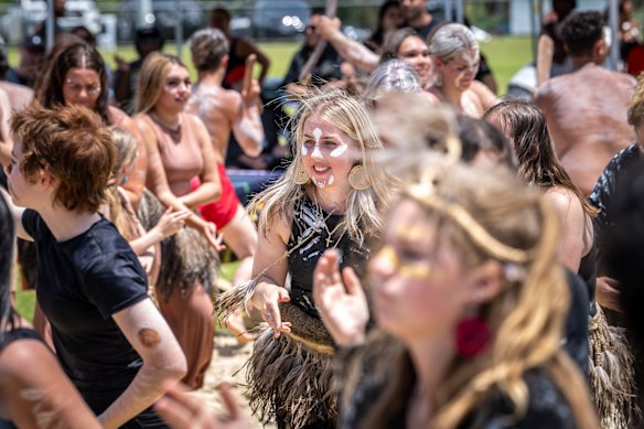 Treaty celebrations at Sir Doug Nicholls Oval in Thornbury on Friday.