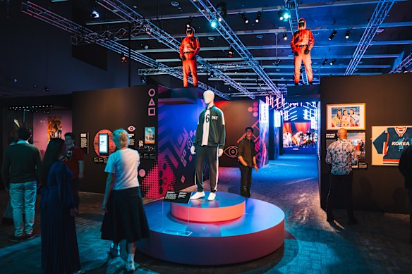 The Squid Game display at Hallyu! The Korean Wave.