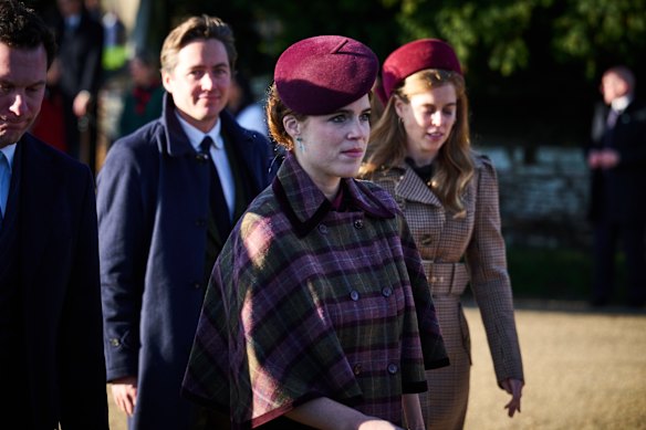 Princess Eugenie joins the royal family at Norfolk for Christmas.
