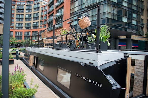 The Boathouse is a canal boat moored in a vibrant London neighbourhood.