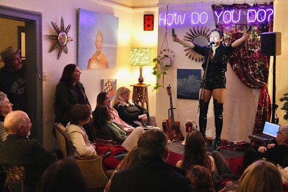 Christa Hughes performs at the How Do You Do Club in the Southern Highlands in August. 