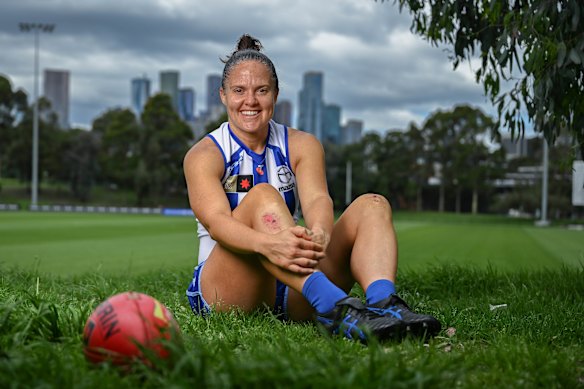 North Melbourne superstar Emma Kearney.