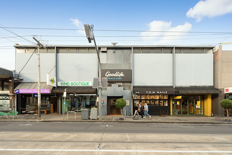 The building which houses Armadale’s Goodlife Gym at 1216-1230 High Street is up for sale.