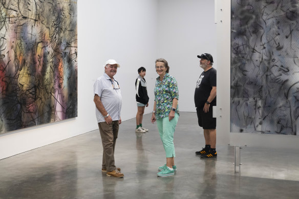 Graham, Max, Sally, and Ben Lynch visit the Museum of Contemporary Art undeterred by the first day of entry fees.