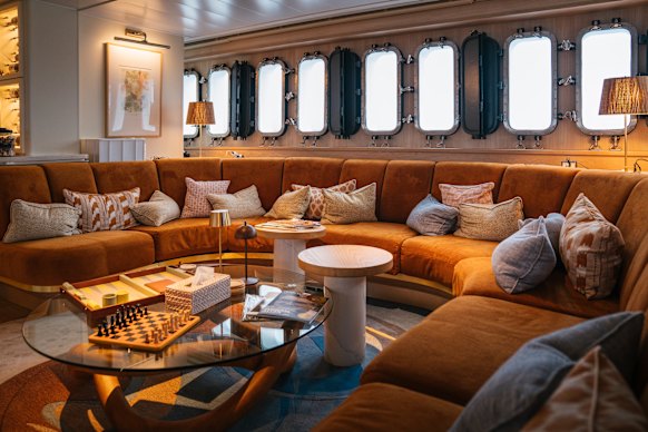 Room to move – and relax – aboard the Paspaley Pearl.