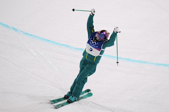 Indra Brown after nailing her run in qualifying.