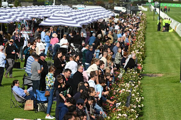 Racegoers spend the last day of 2025 trackside.