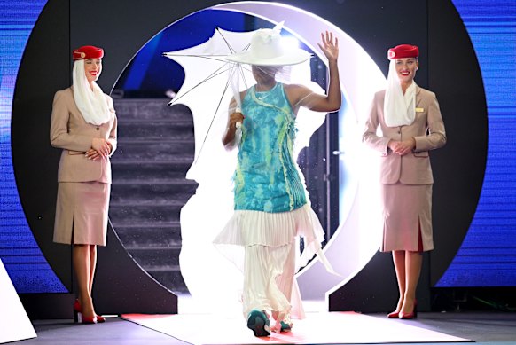 Osaka’s entrance stunned onlookers.