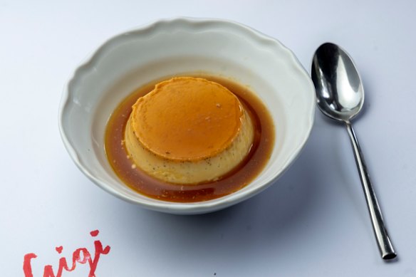 Creme caramel.