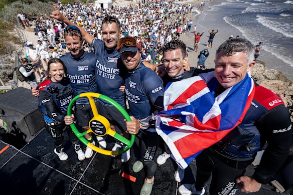 The Emirates Great Britain SailGP team.