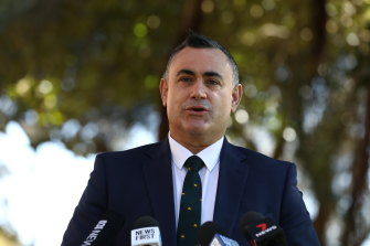 L'ancien vice-premier ministre de Nouvelle-Galles du Sud, John Barilaro.